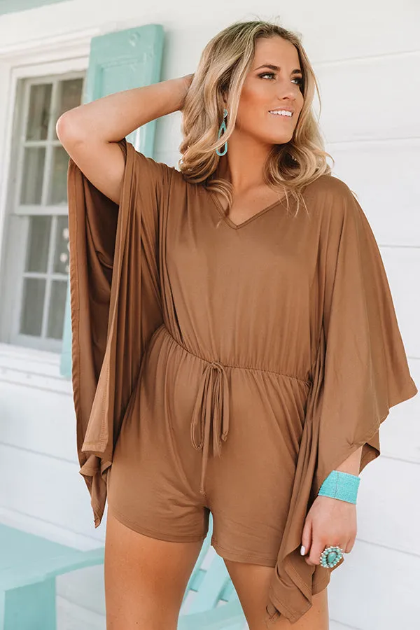 Cute As Can Be Romper In Mocha