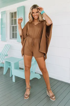 Cute As Can Be Romper In Mocha