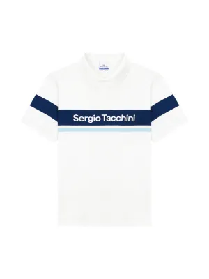 Damarindo Polo Shirt- Off White/ Navy