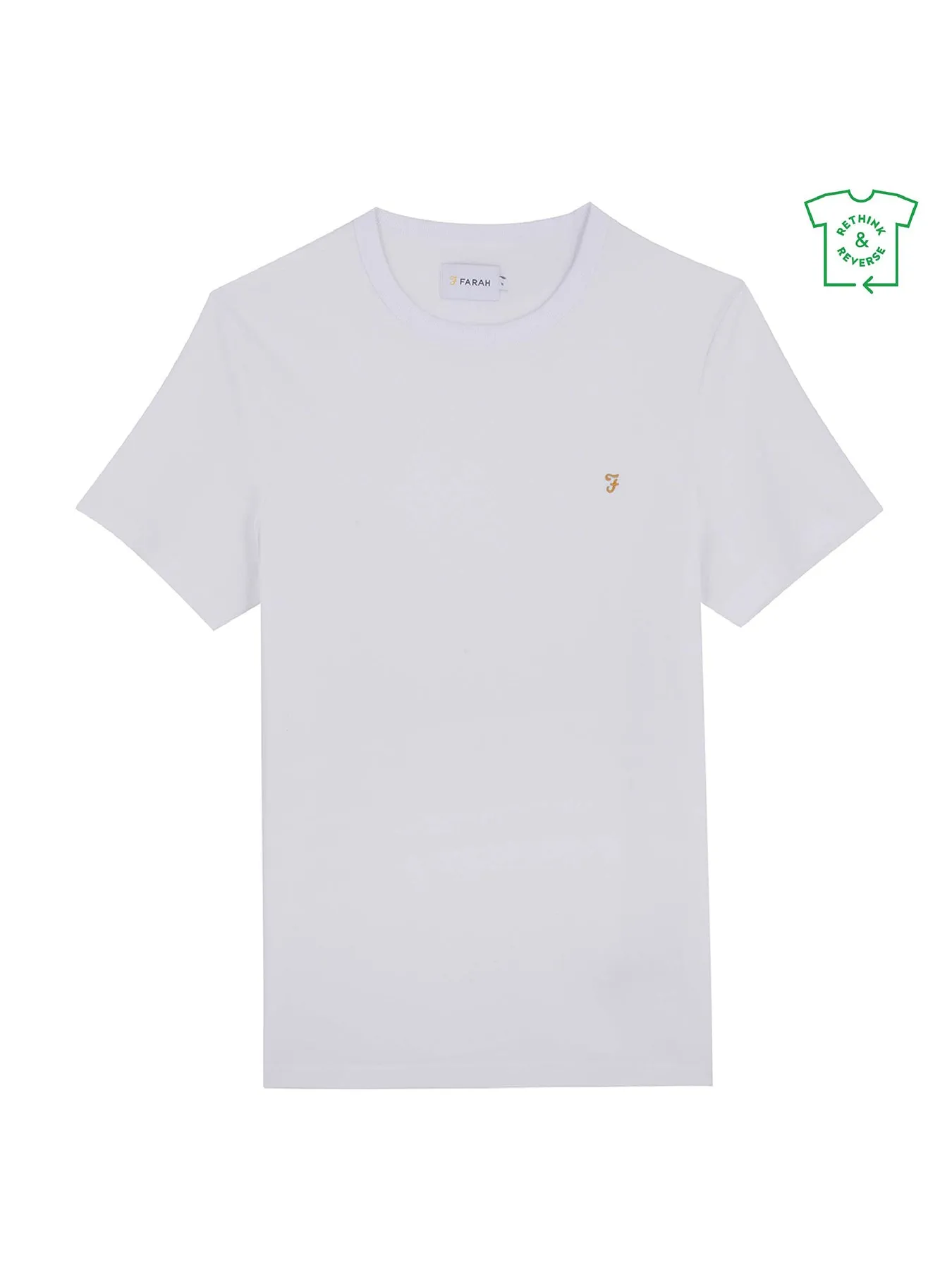 Danny Regular Fit Organic Cotton T-Shirt In White