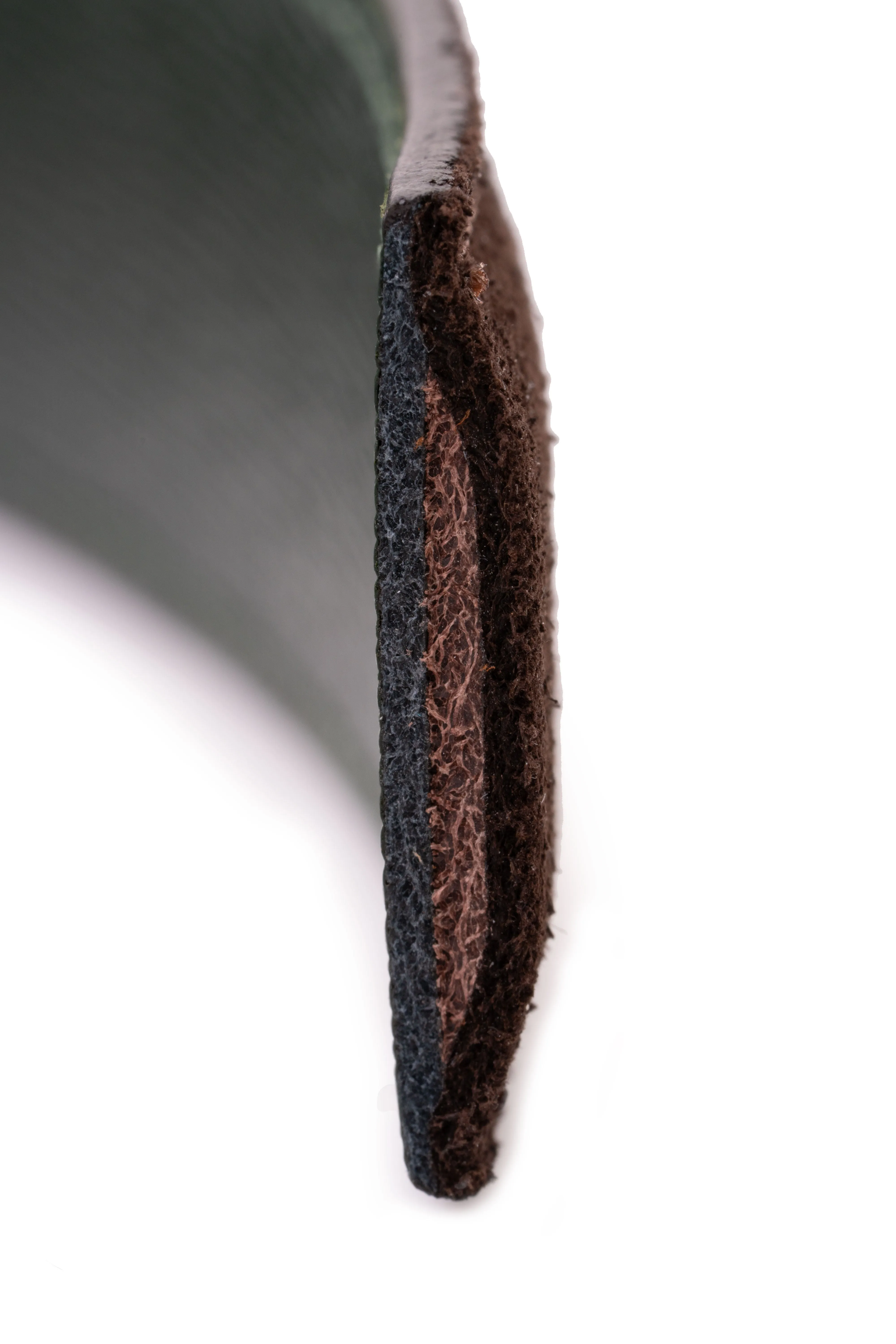 Dark Chocolate Brown Suede Calf Leather Belt