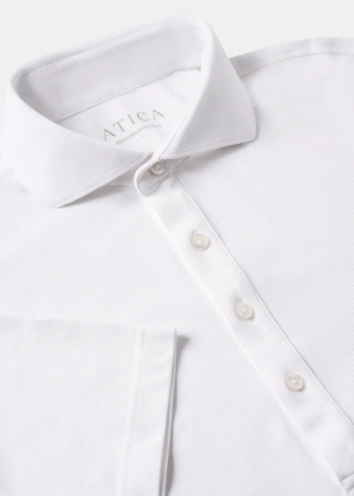 Dress Collar Performance Polo - White