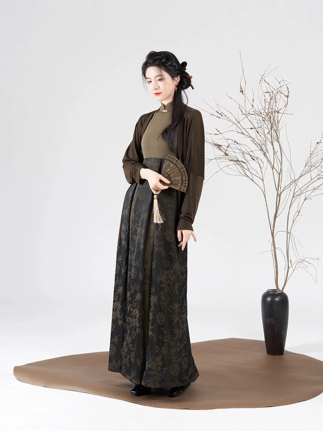 Dusky Modern Cheongsam Style Dress