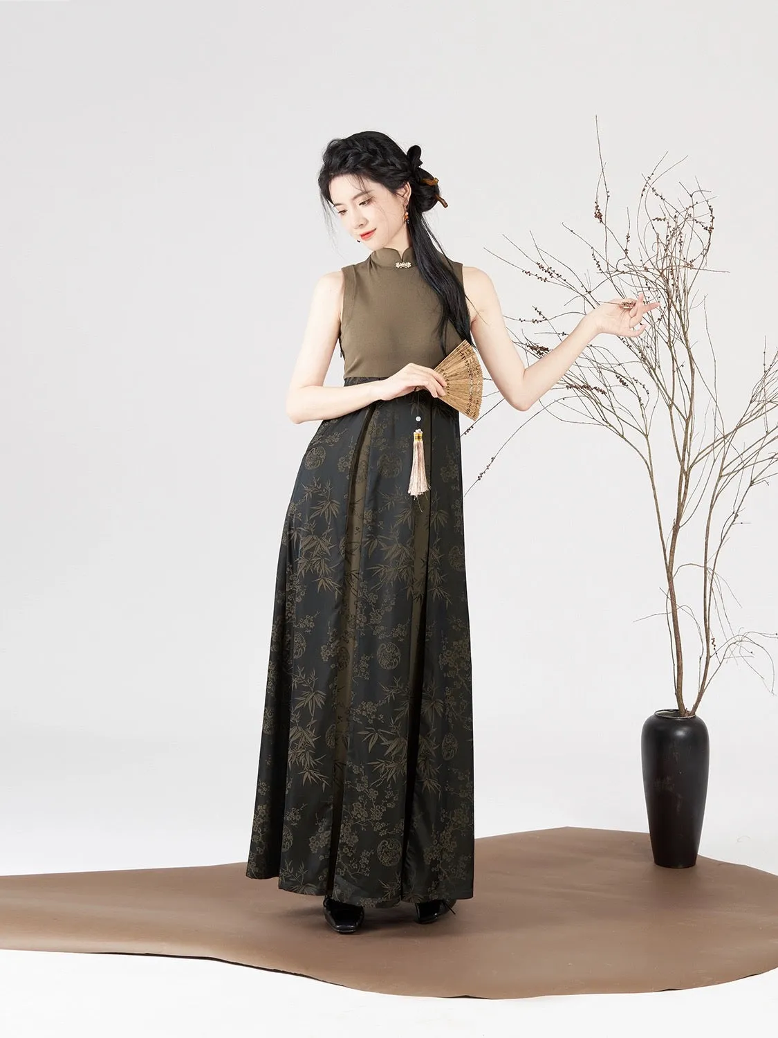 Dusky Modern Cheongsam Style Dress