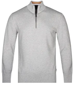 Ebrando Half Zip Sweater Silver