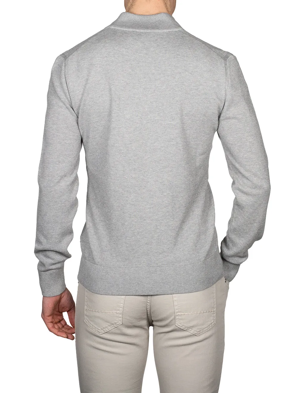 Ebrando Half Zip Sweater Silver