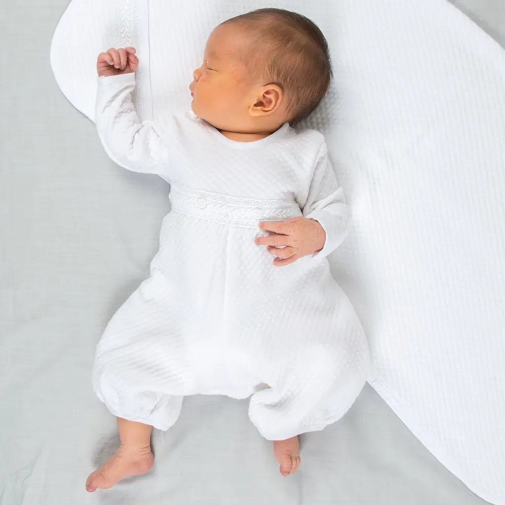 Elijah Newborn Romper | Quilted Cotton