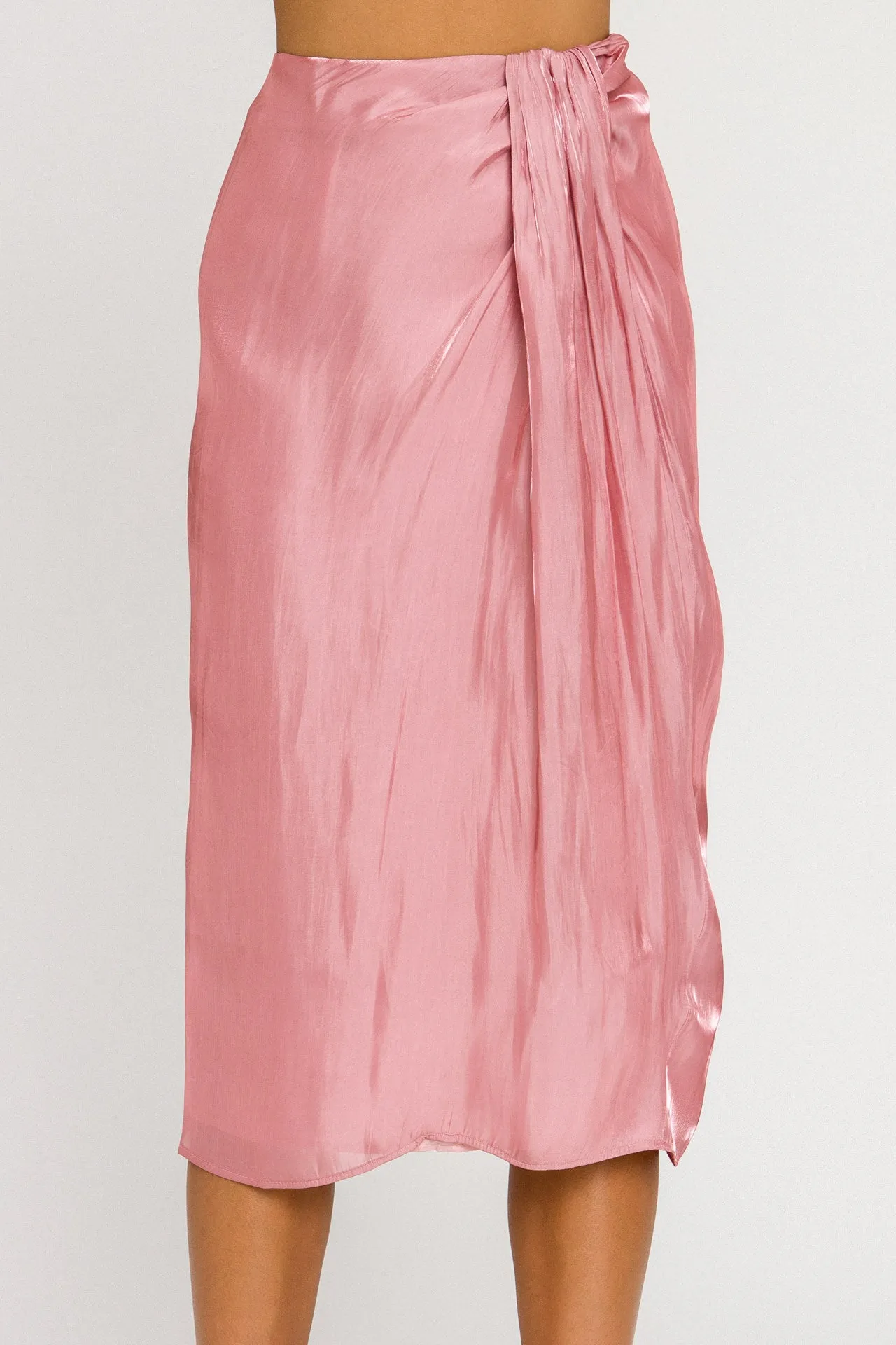 Endless Rose - Metallic Effect Midi Skirt