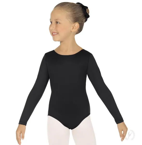 Eurotard 10408 Girls Cotton Lycra® Long Sleeve Leotard