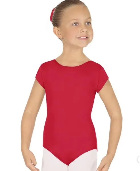 Eurotard 44475C Girls Microfiber Short Sleeve Leotard