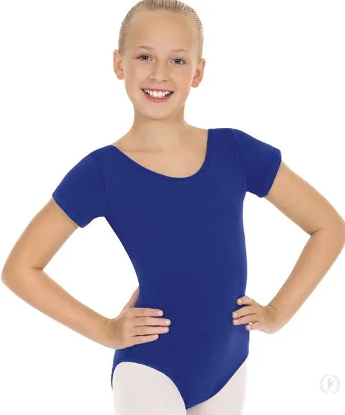 Eurotard 44475C Girls Microfiber Short Sleeve Leotard