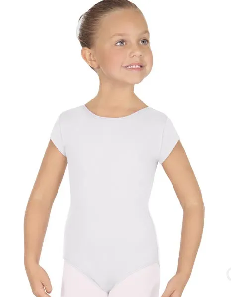 Eurotard 44475C Girls Microfiber Short Sleeve Leotard