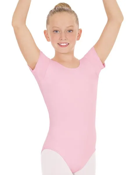 Eurotard 44475C Girls Microfiber Short Sleeve Leotard