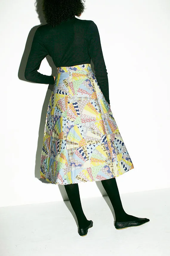 Exclusive Fan Cheater Print Pocket Skirt