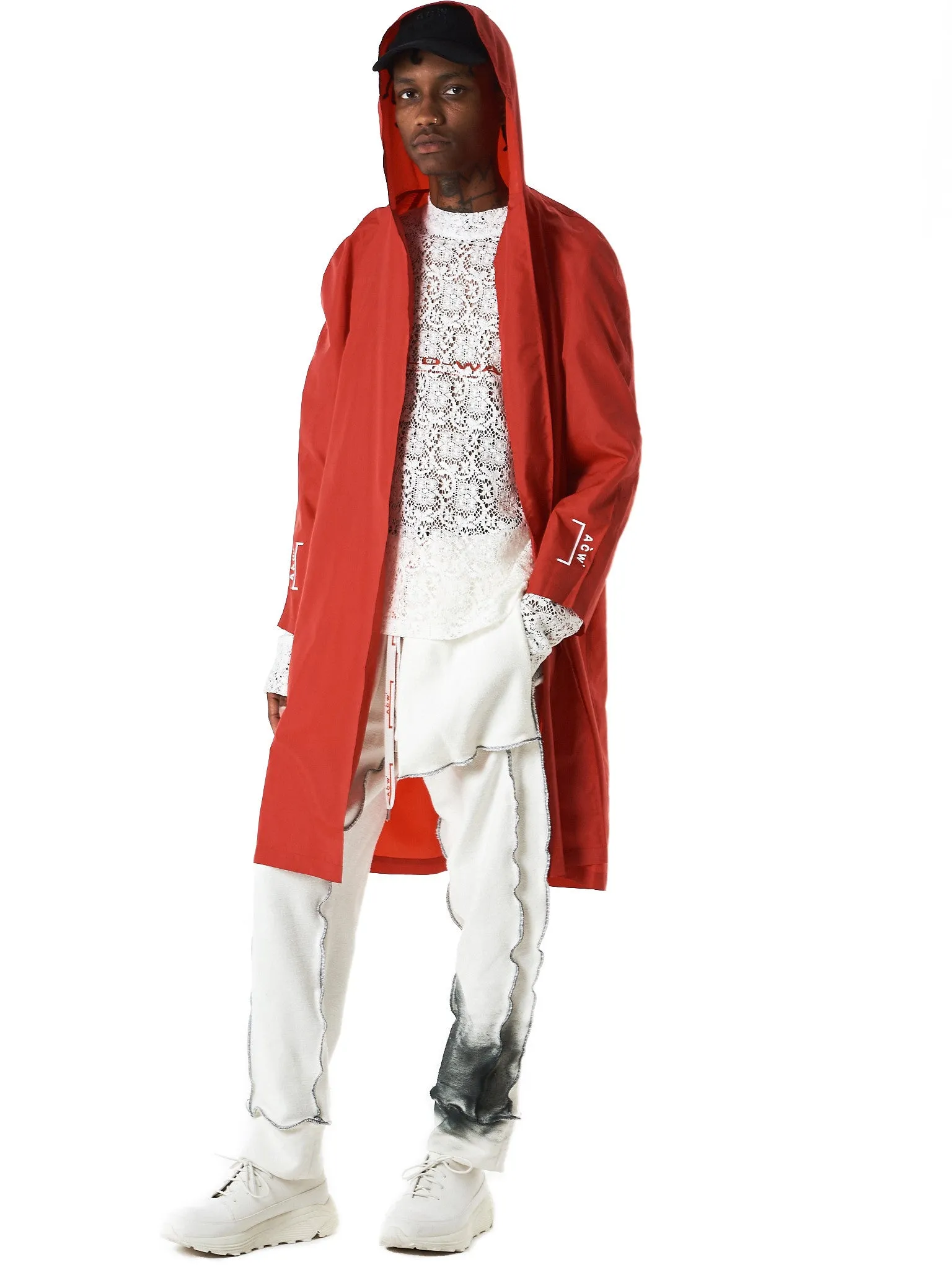 Exclusive Hooded Nylon Coat (ACW-0005-007-RED)