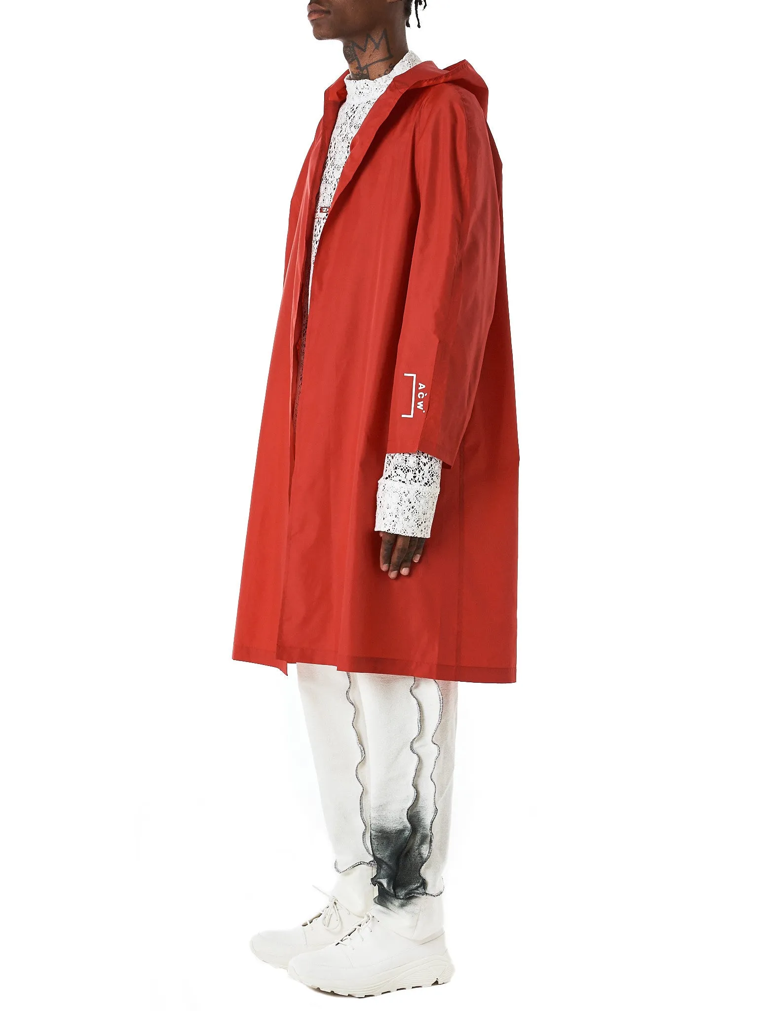 Exclusive Hooded Nylon Coat (ACW-0005-007-RED)