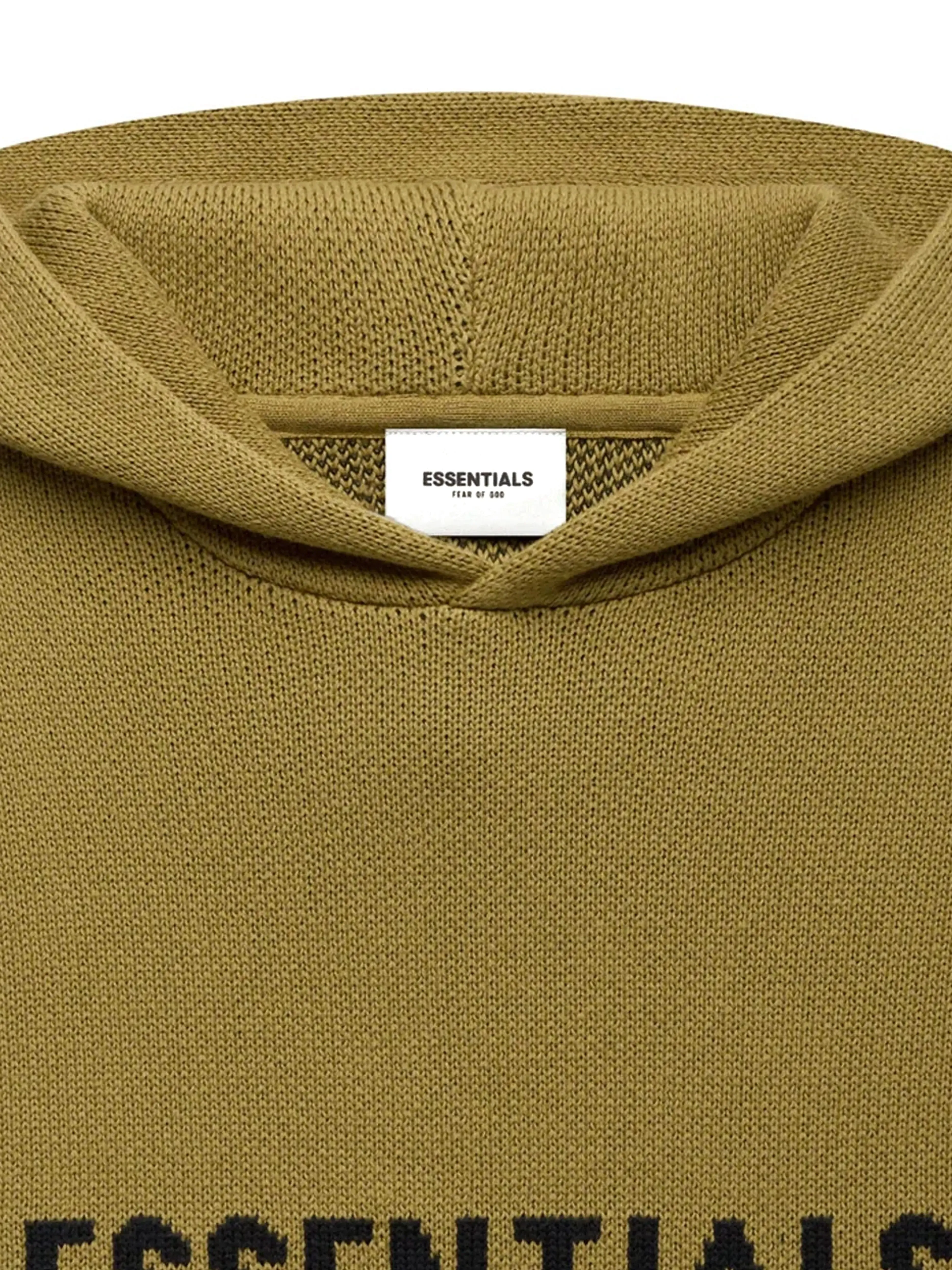 Fear Of God Essentials Knit Pullover Hoodie Amber [SS21]