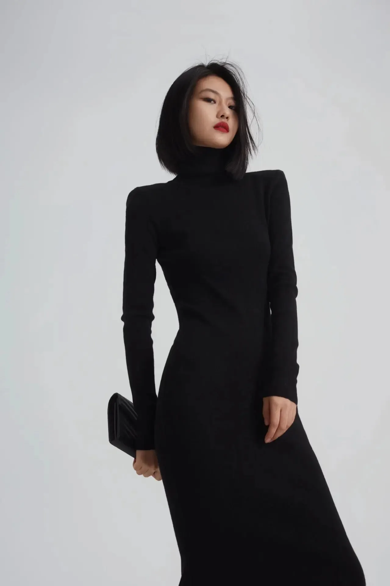 Fishtail Wool Knitted Dress