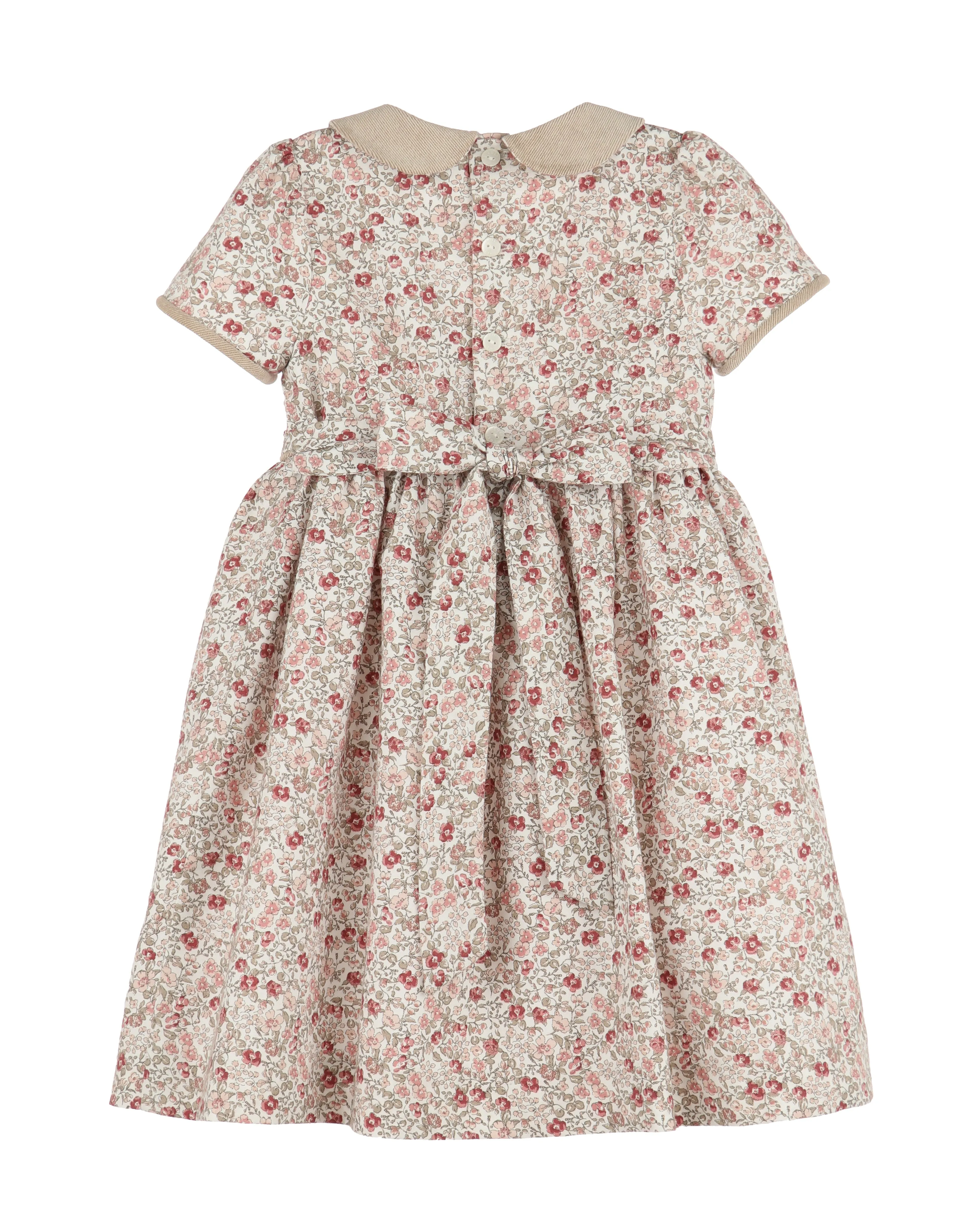 Floral Vintage Quilted Girls Dress