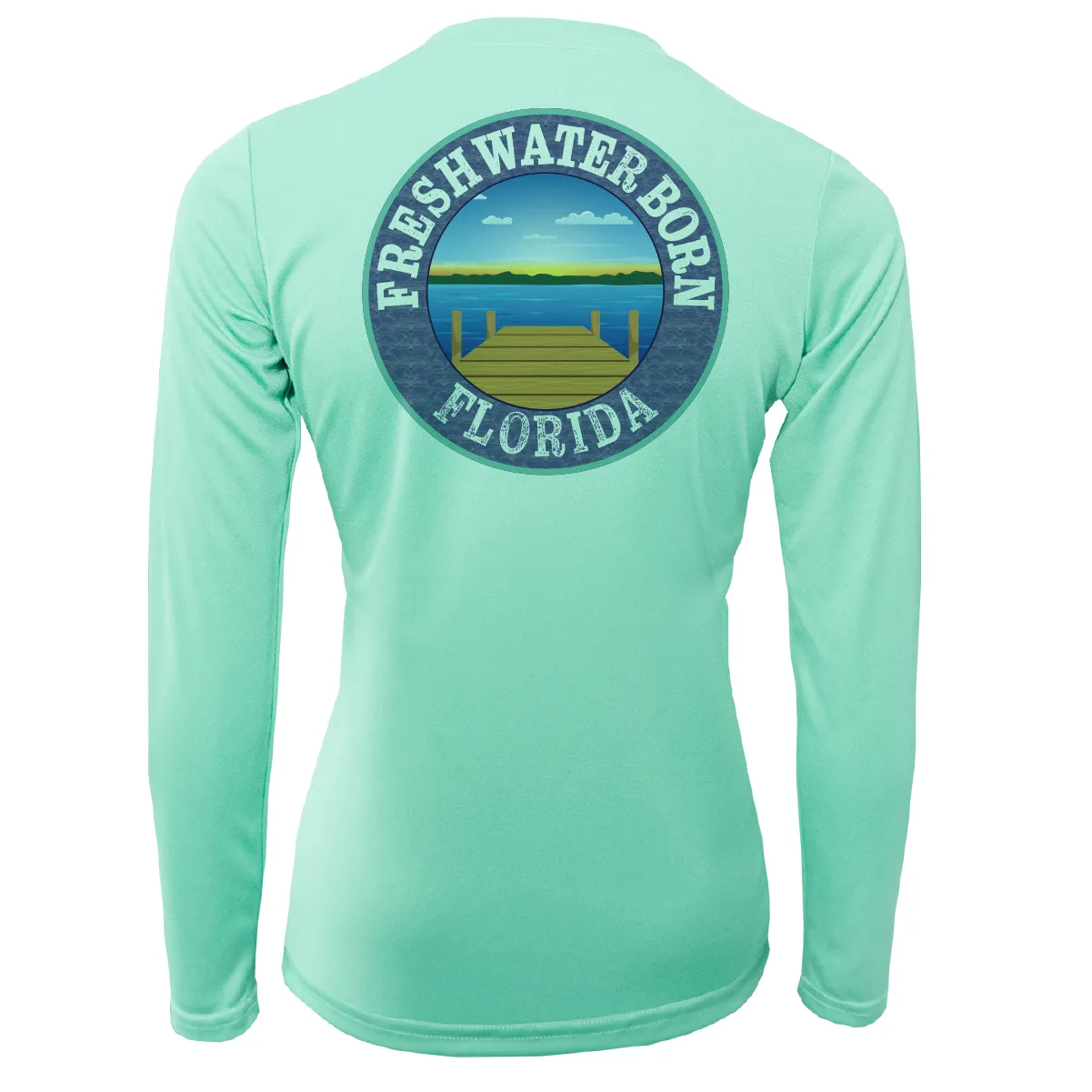 Florida Diver Freshwater Born Women's Long Sleeve UPF 50  Dry-Fit Shirt