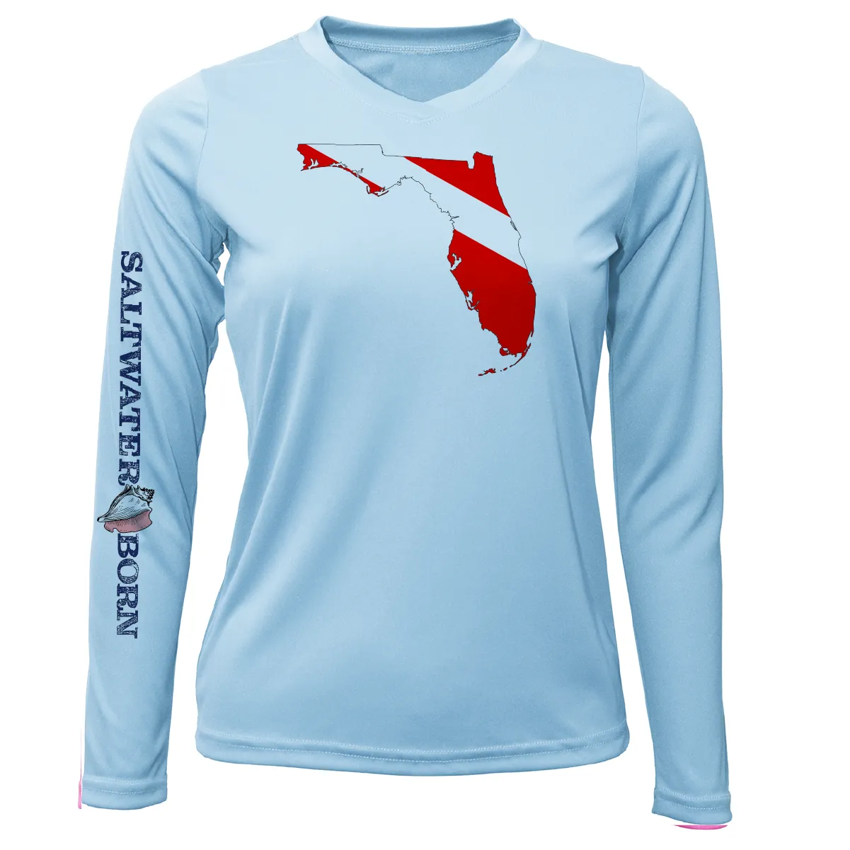 Florida Diver Long Sleeve UPF 50  Dry-Fit Shirt