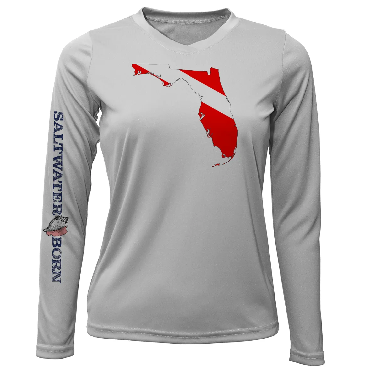 Florida Diver Long Sleeve UPF 50  Dry-Fit Shirt