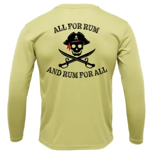 Florida Freshwater Born "All For Rum and Rum For All" Girl's Long Sleeve UPF 50  Dry-Fit Shirt