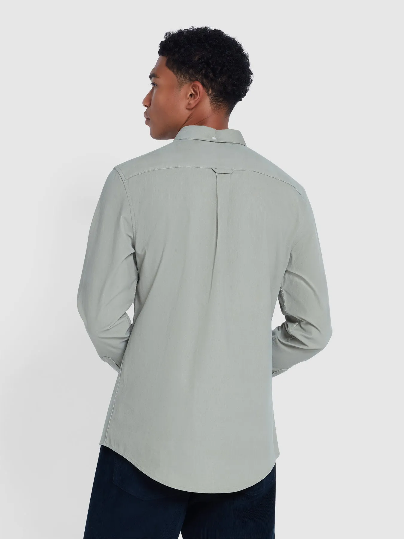 Fontella Slim Fit Corduroy Shirt In Balsam