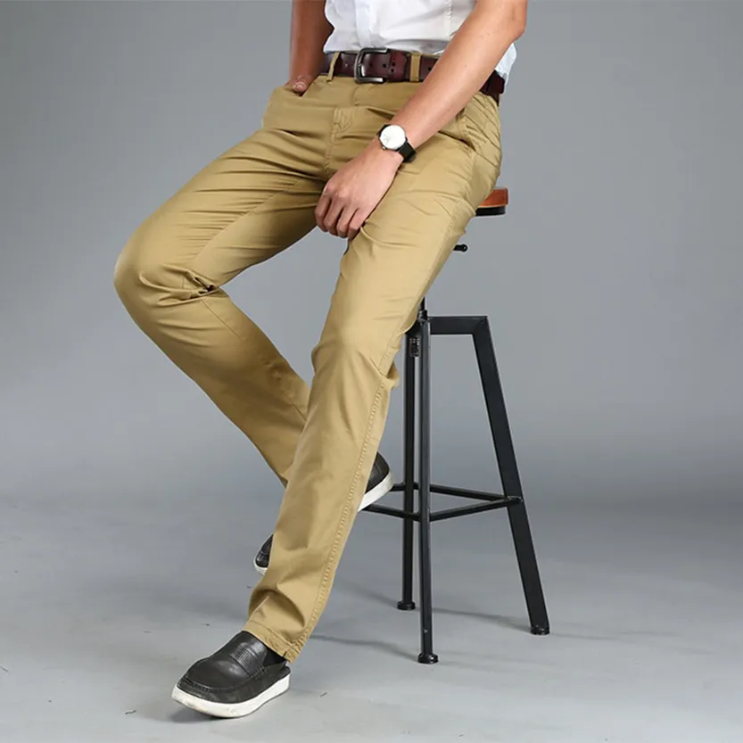 Funki Buys | Pants | Men's Plus Size Straight Leg Business Pant