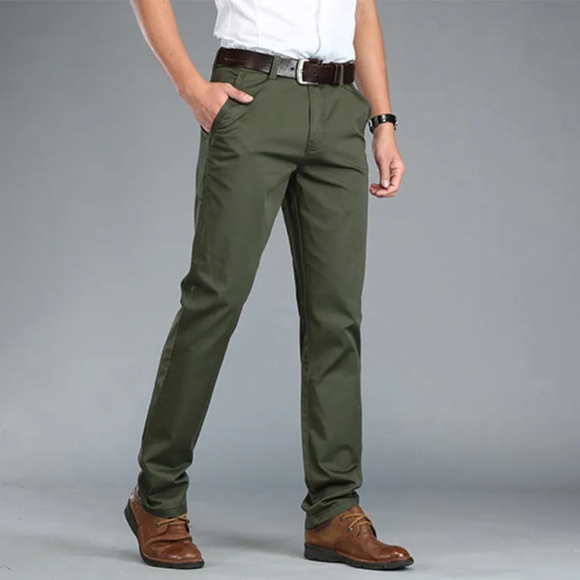 Funki Buys | Pants | Men's Trousers Straight Leg Business Pants