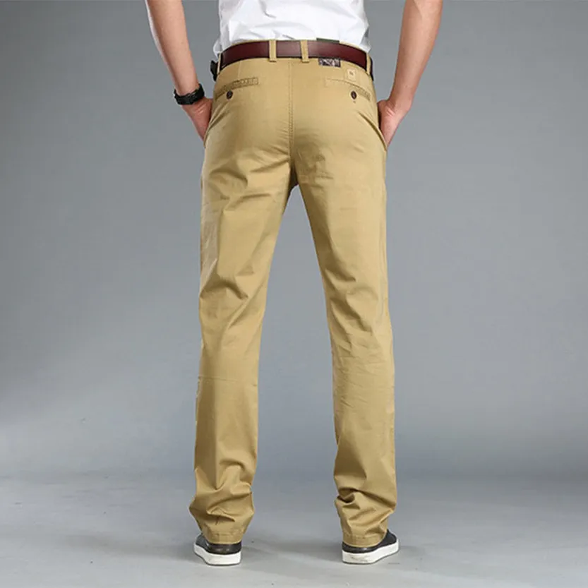 Funki Buys | Pants | Men's Trousers Straight Leg Business Pants