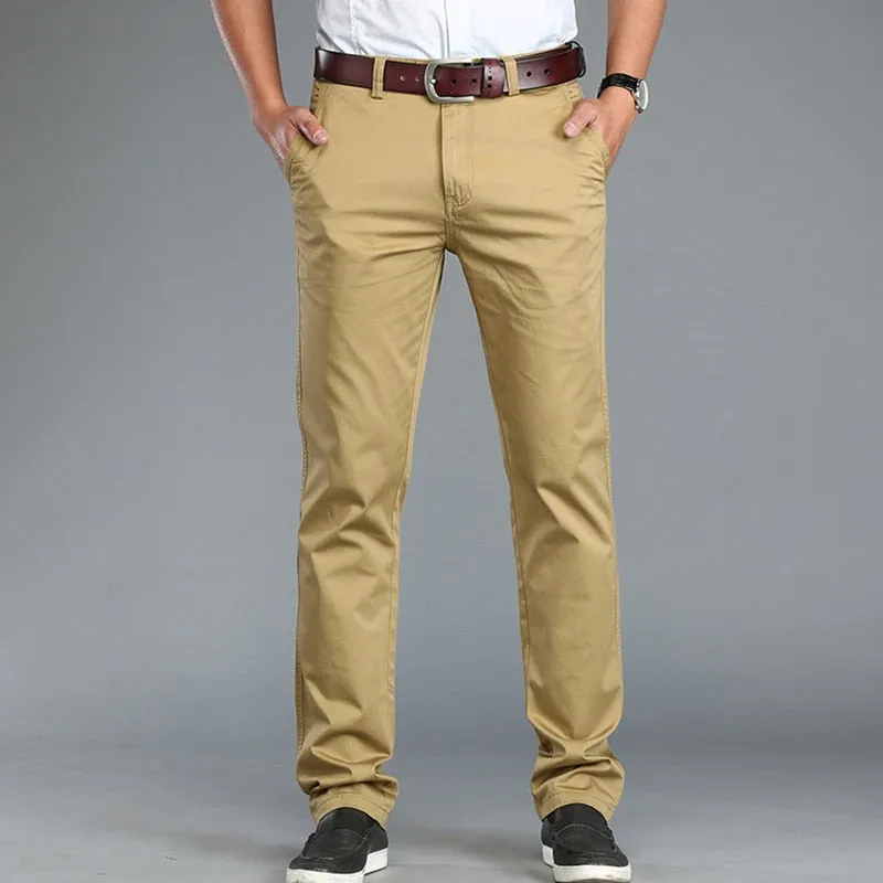 Funki Buys | Pants | Men's Trousers Straight Leg Business Pants