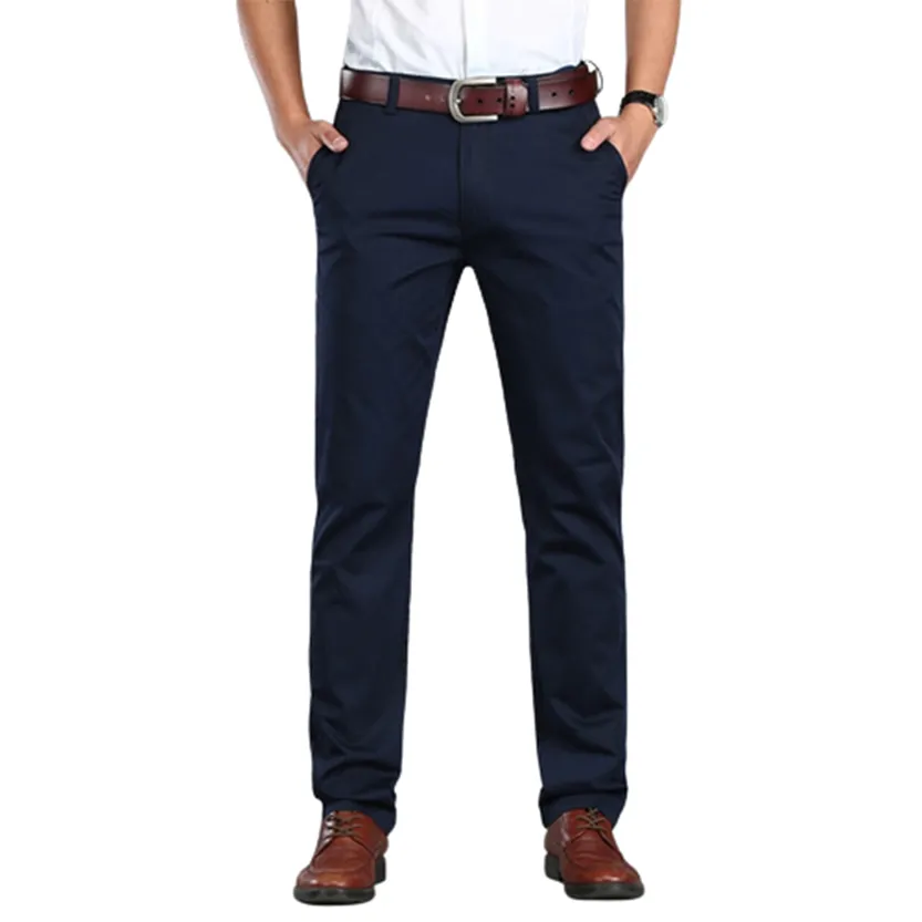 Funki Buys | Pants | Men's Trousers Straight Leg Business Pants