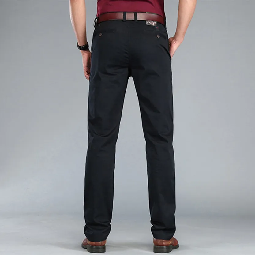 Funki Buys | Pants | Men's Trousers Straight Leg Business Pants