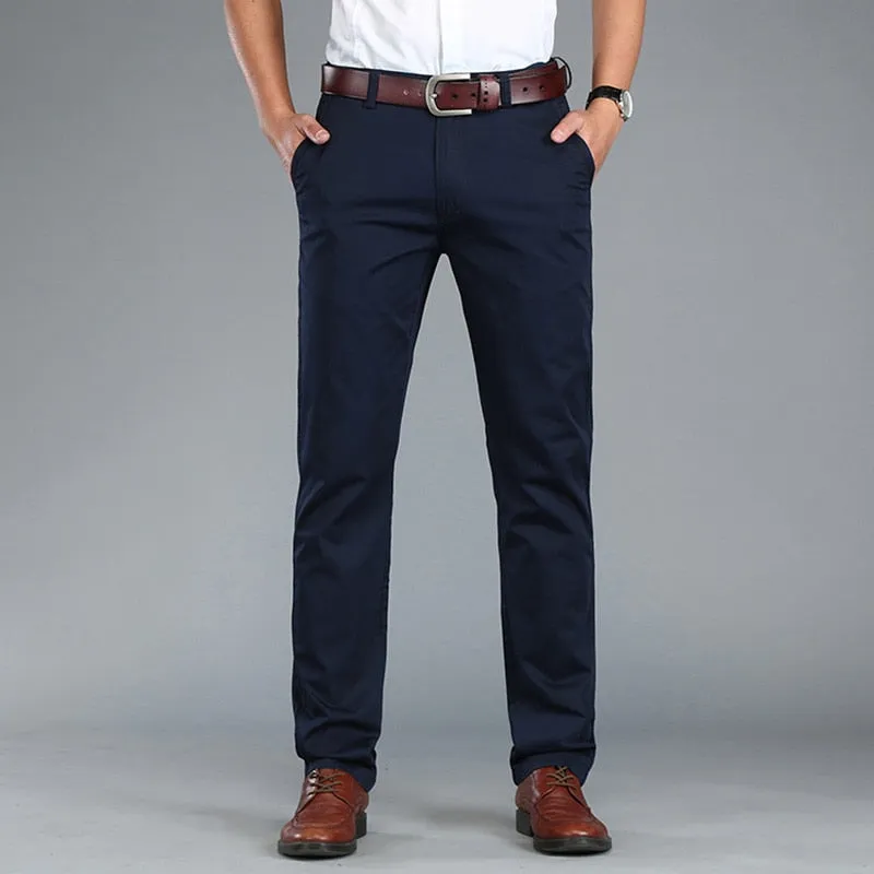 Funki Buys | Pants | Men's Trousers Straight Leg Business Pants