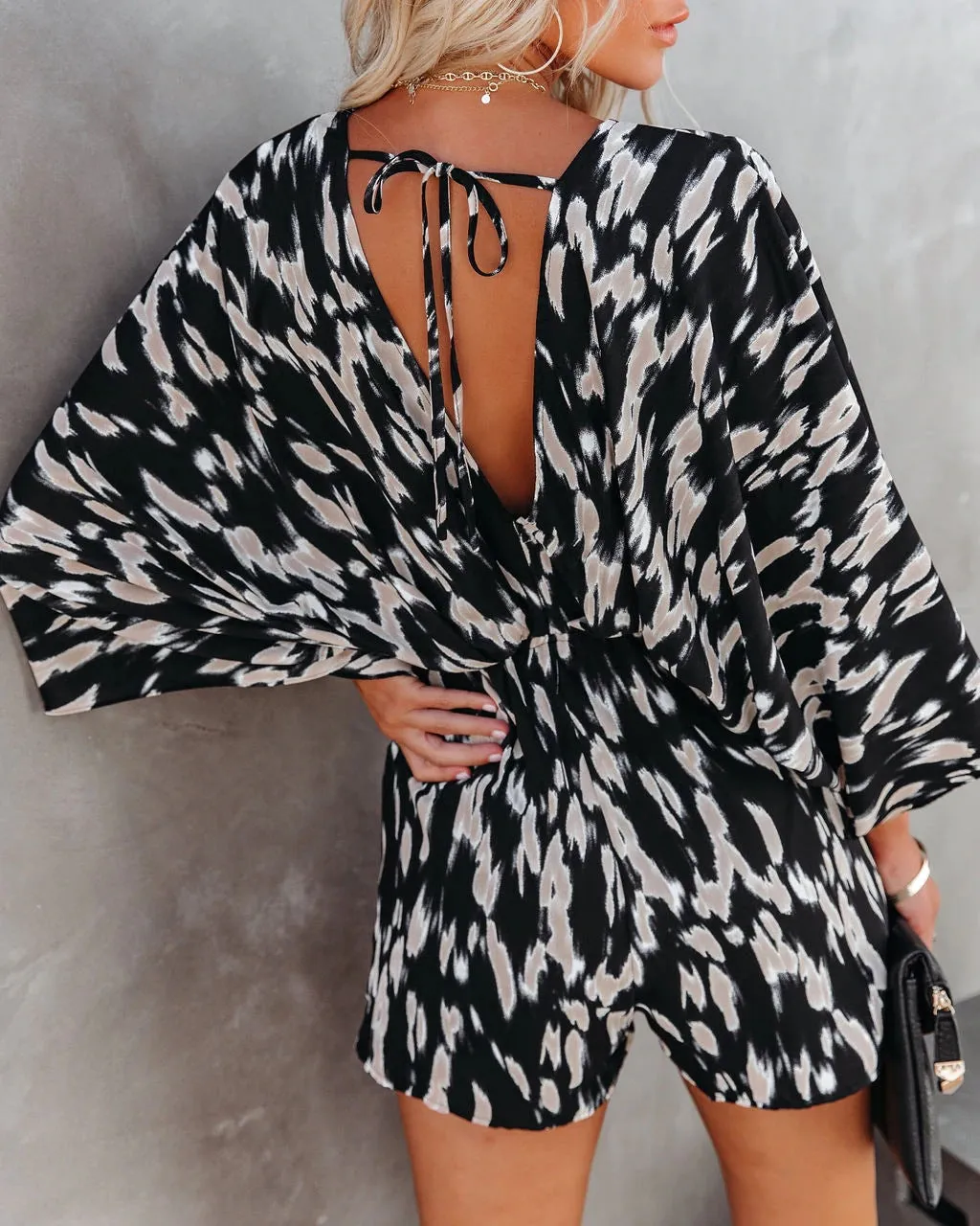 Get The Best Mocha Printed Romper