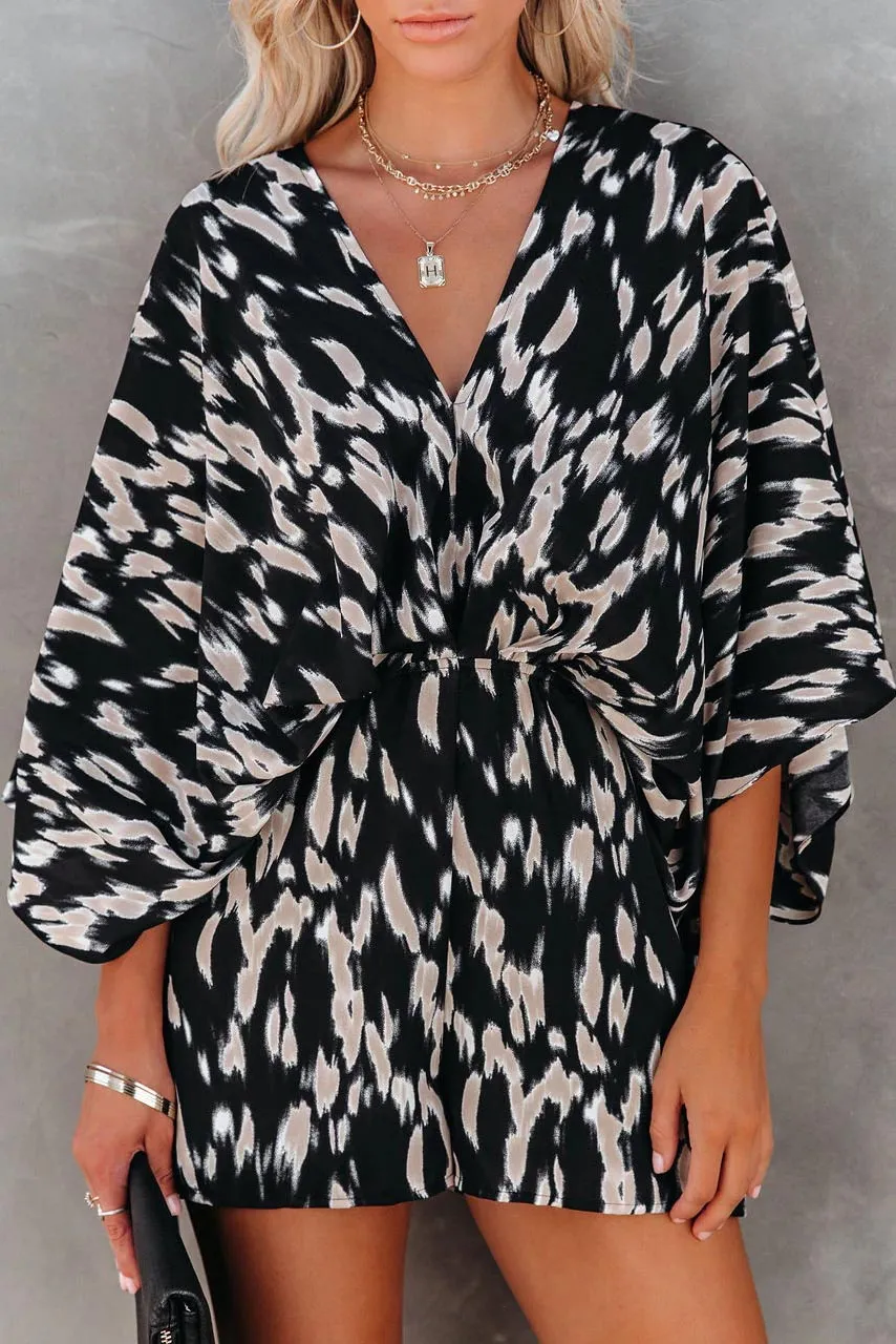 Get The Best Mocha Printed Romper