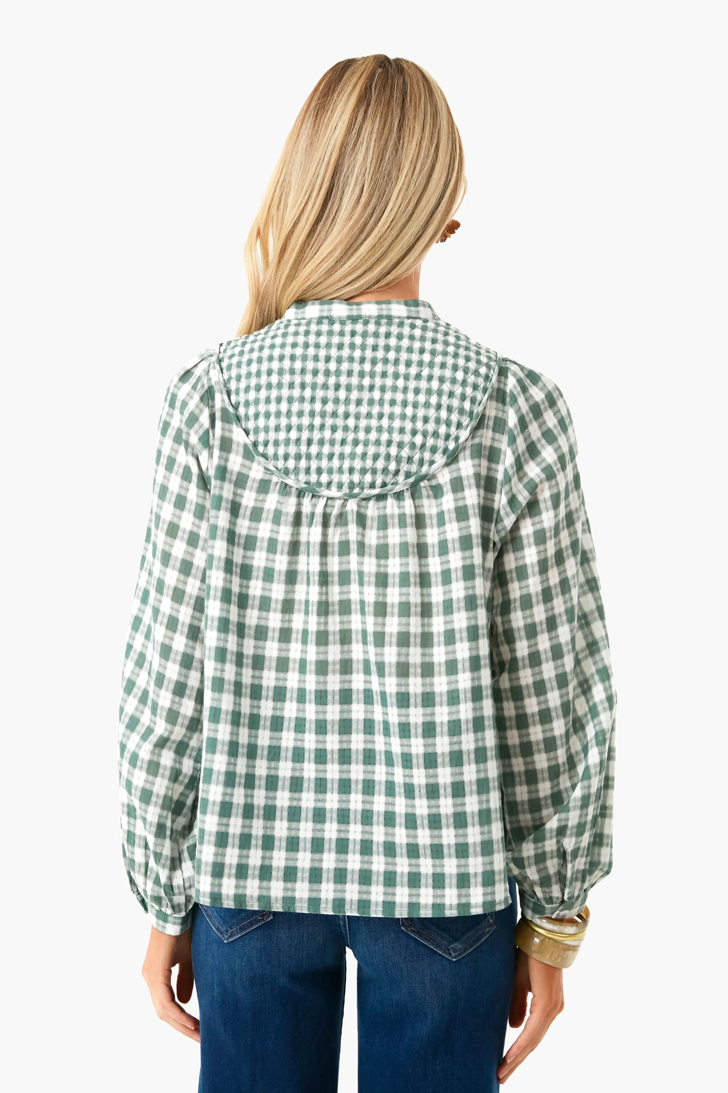 Green Check Marissa Shirt