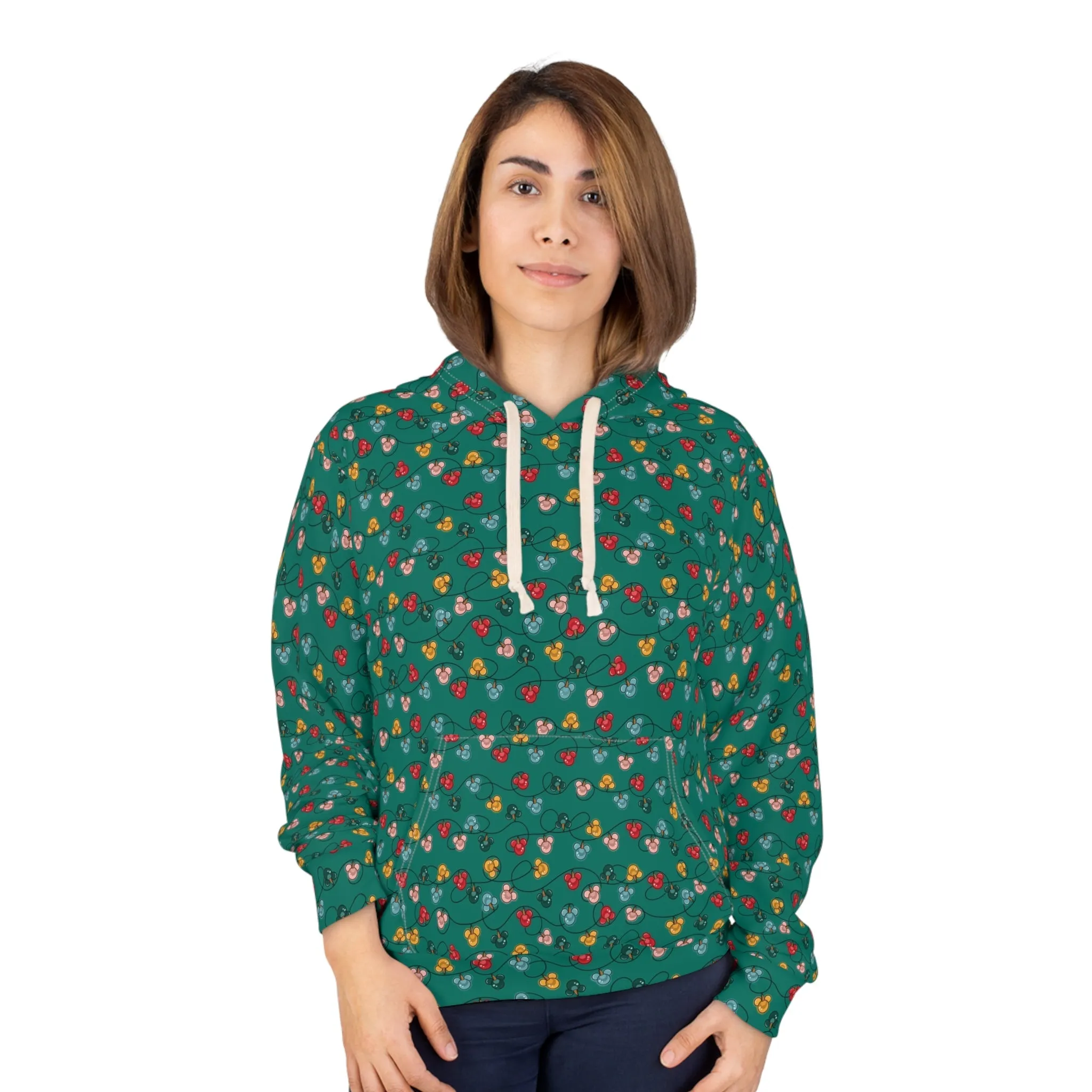 Green Mouse Ornaments Unisex Pullover Hoodie