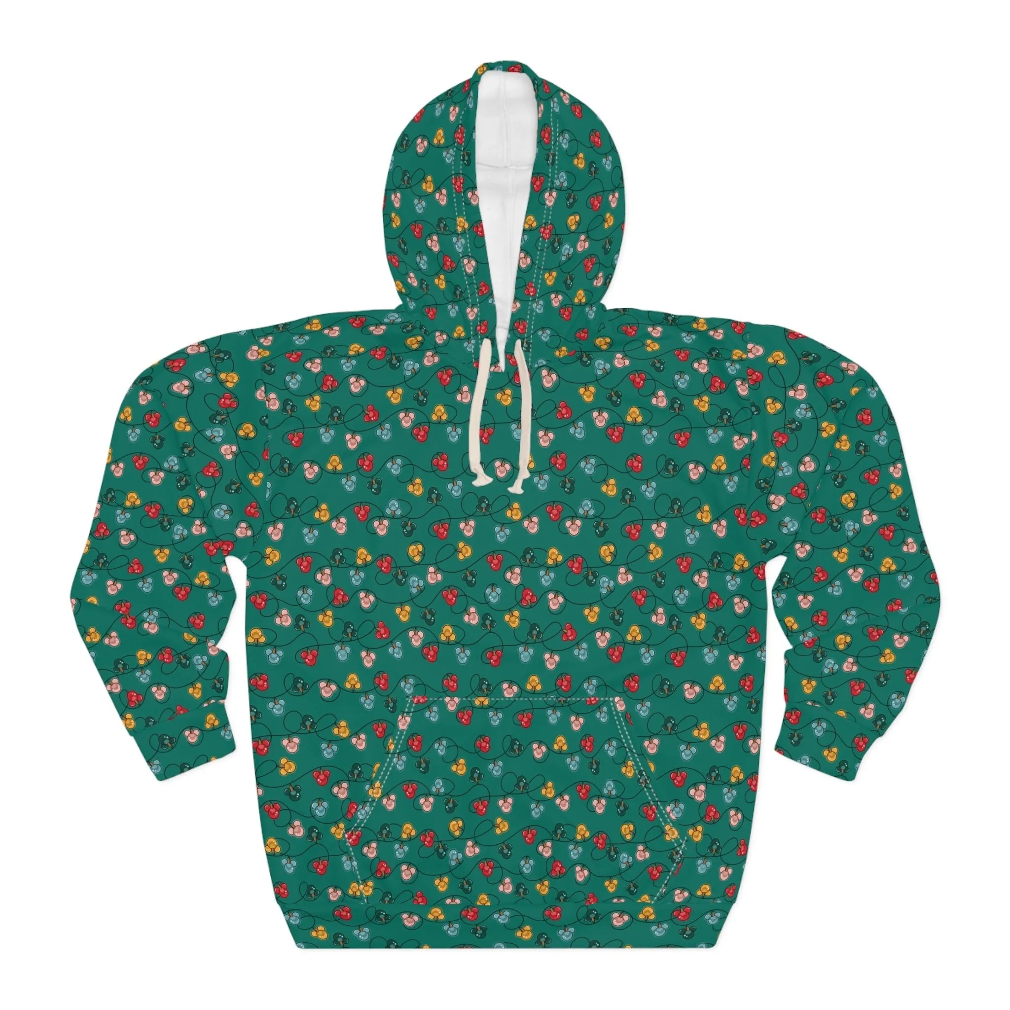 Green Mouse Ornaments Unisex Pullover Hoodie