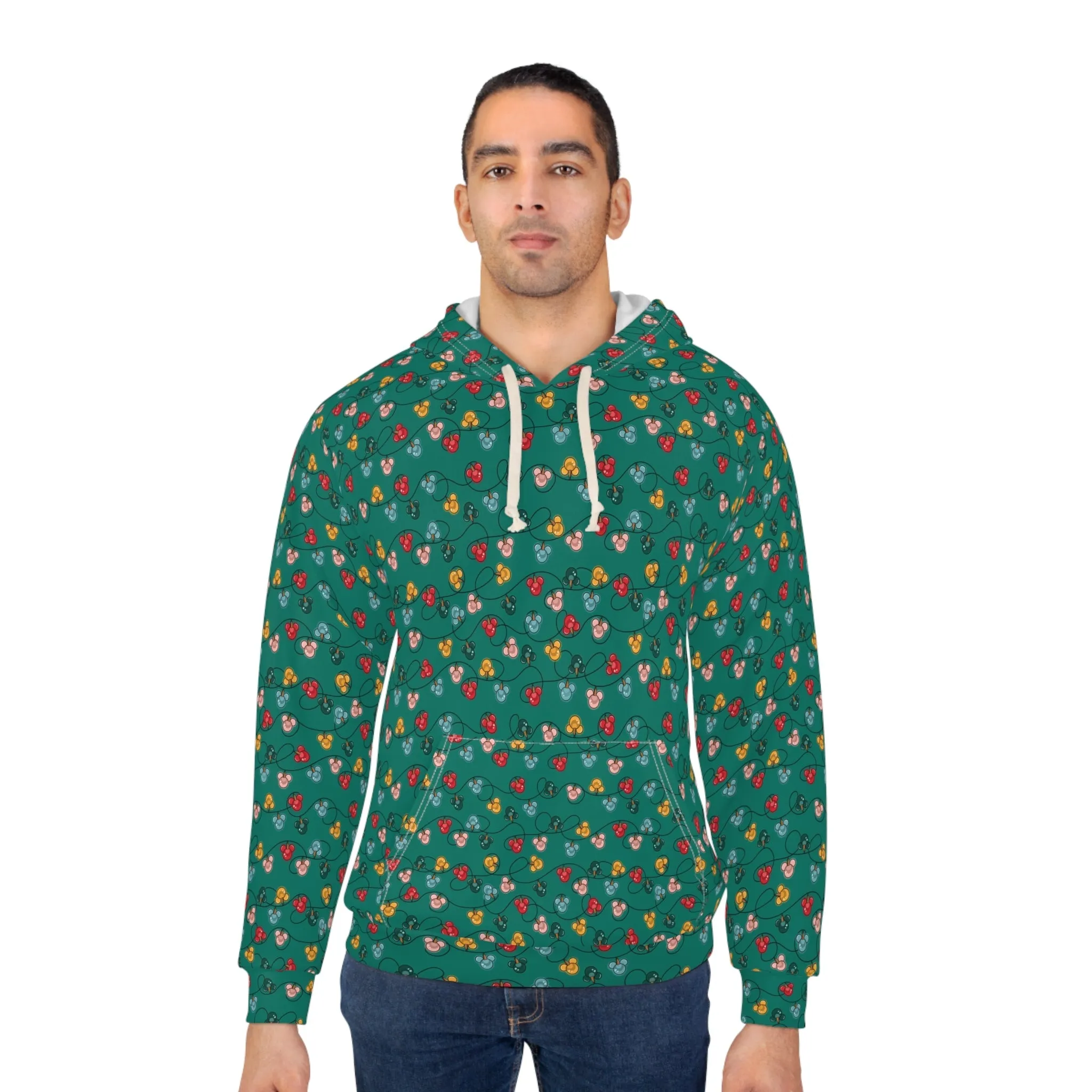 Green Mouse Ornaments Unisex Pullover Hoodie