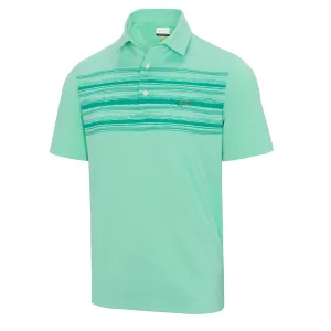 Greg Norman Men's Engineered Wave Stripes Polo T-Shirt (US Size)