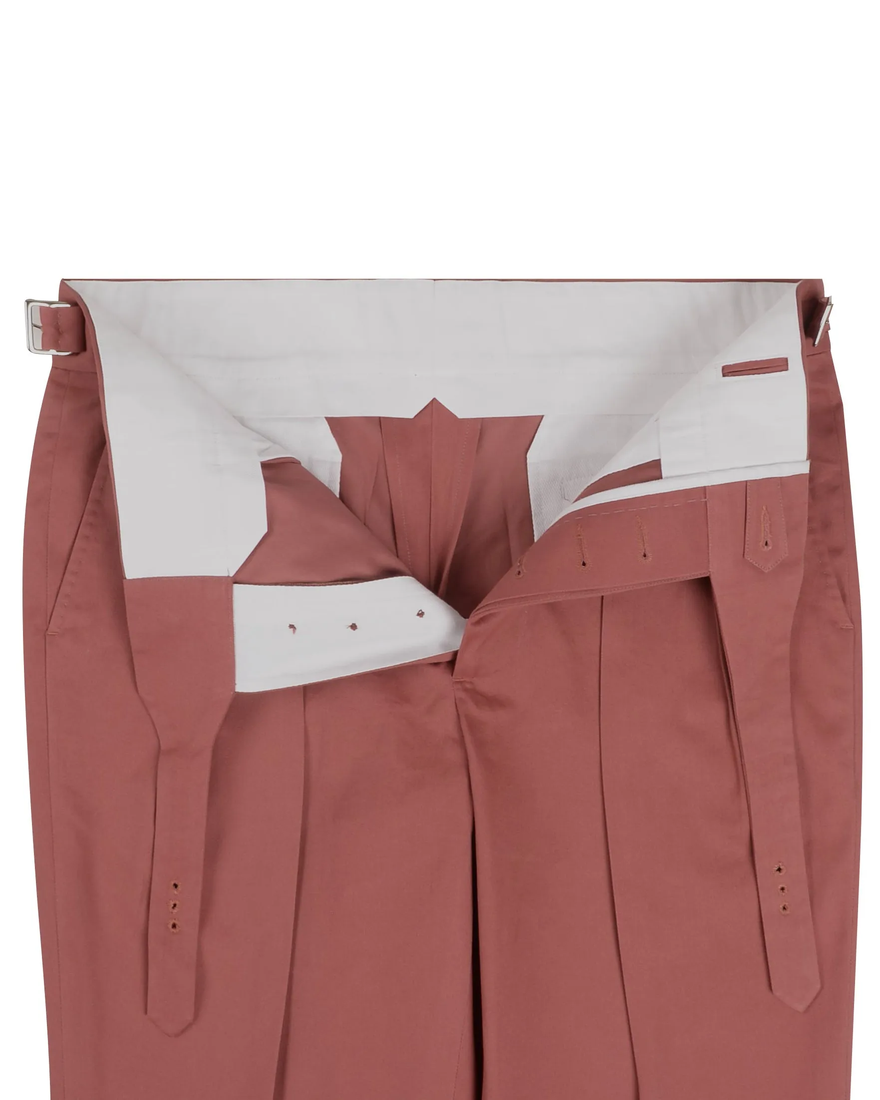 Gurkha Pant in Dugdale Cotton Brick Red Twill