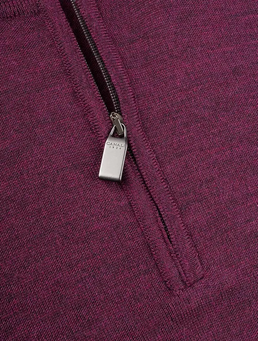 Half Zip Knitwear Wine