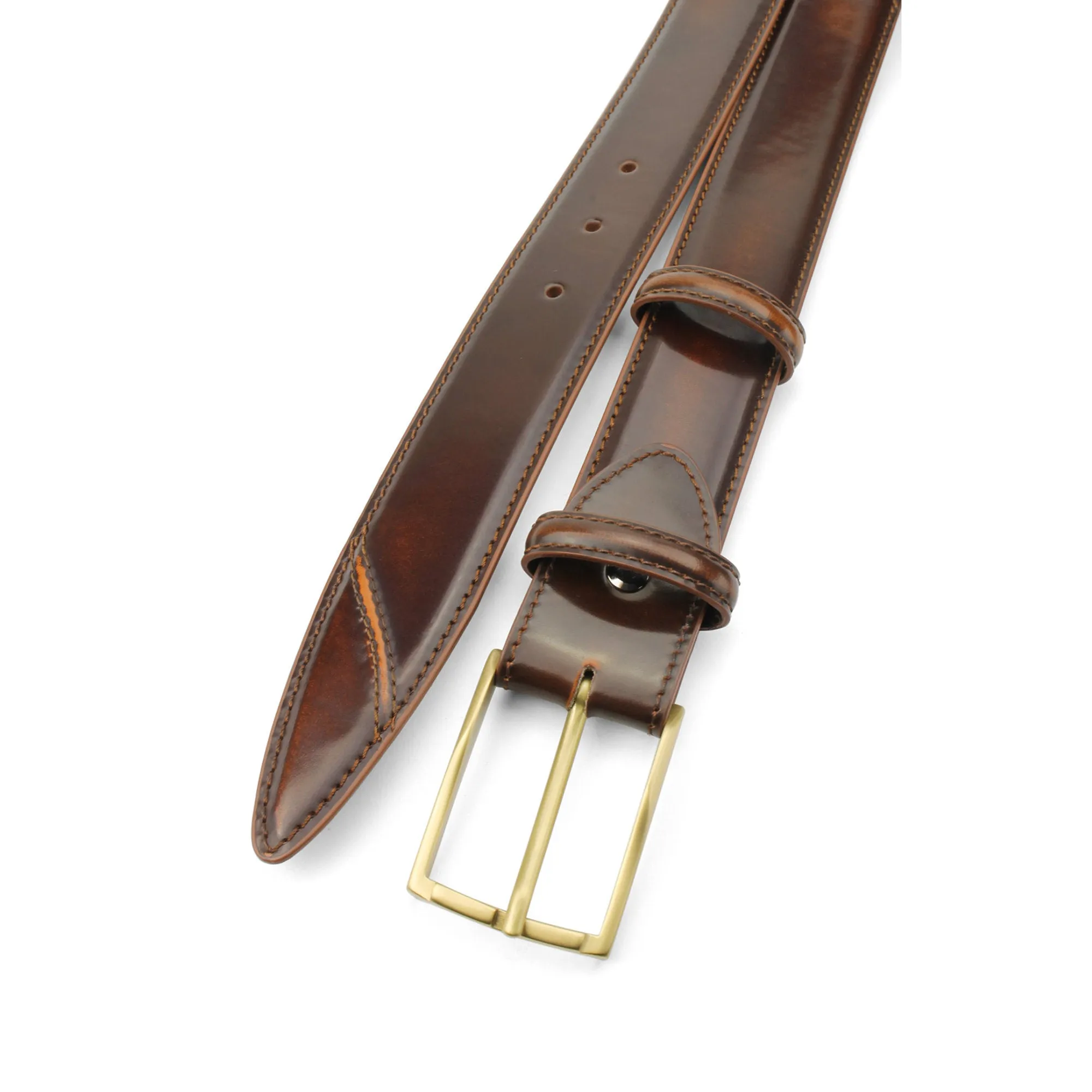 Hancock Hand Burnished Cognac Tone Belt