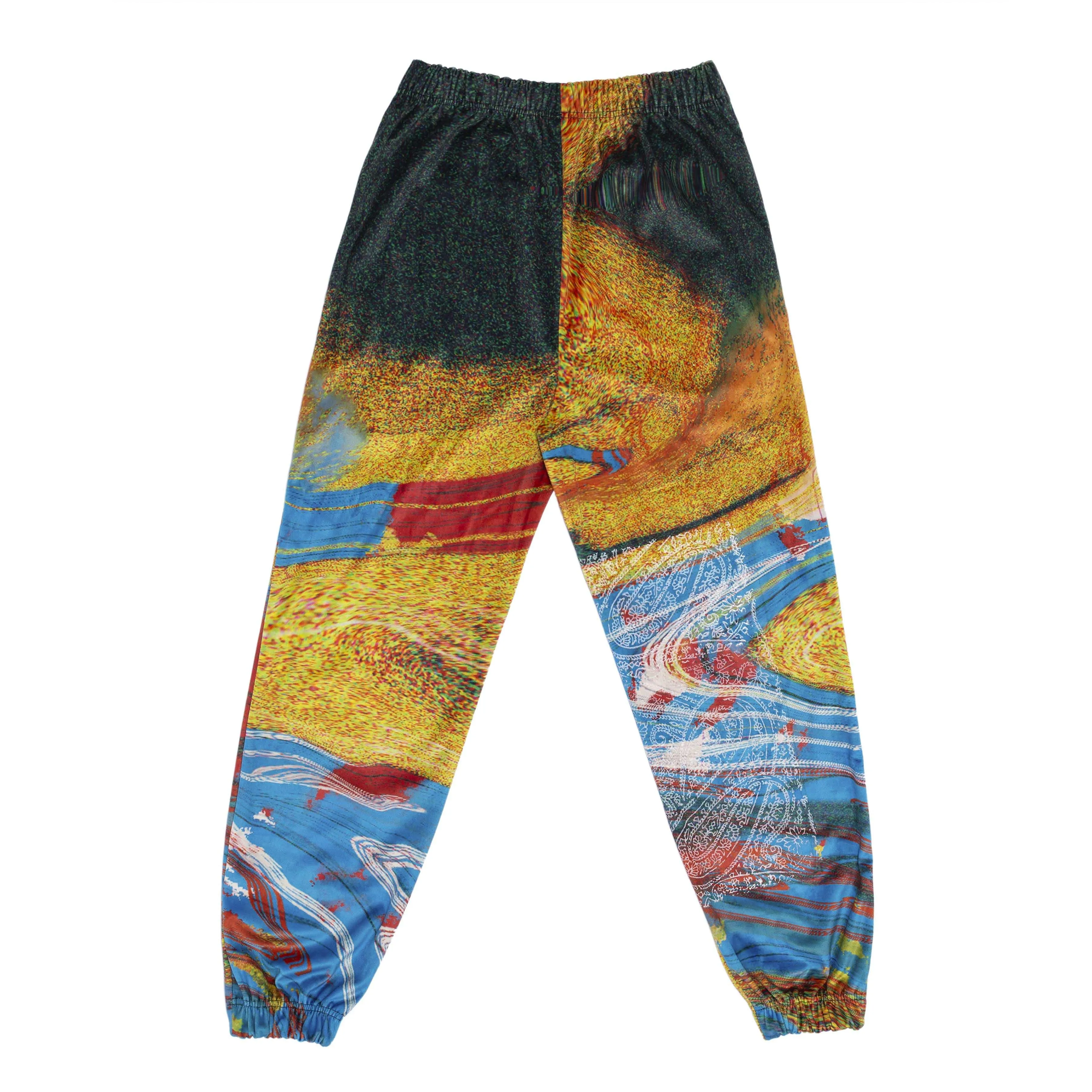 Hand Block Printed "RAVE" Velvet Sweatpants