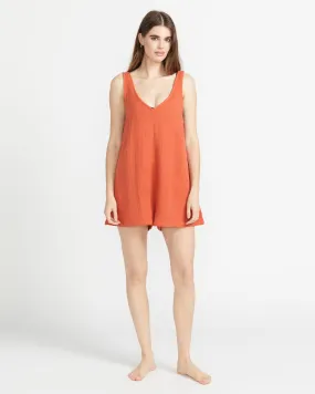 Hang Loose Romper - Dust Red