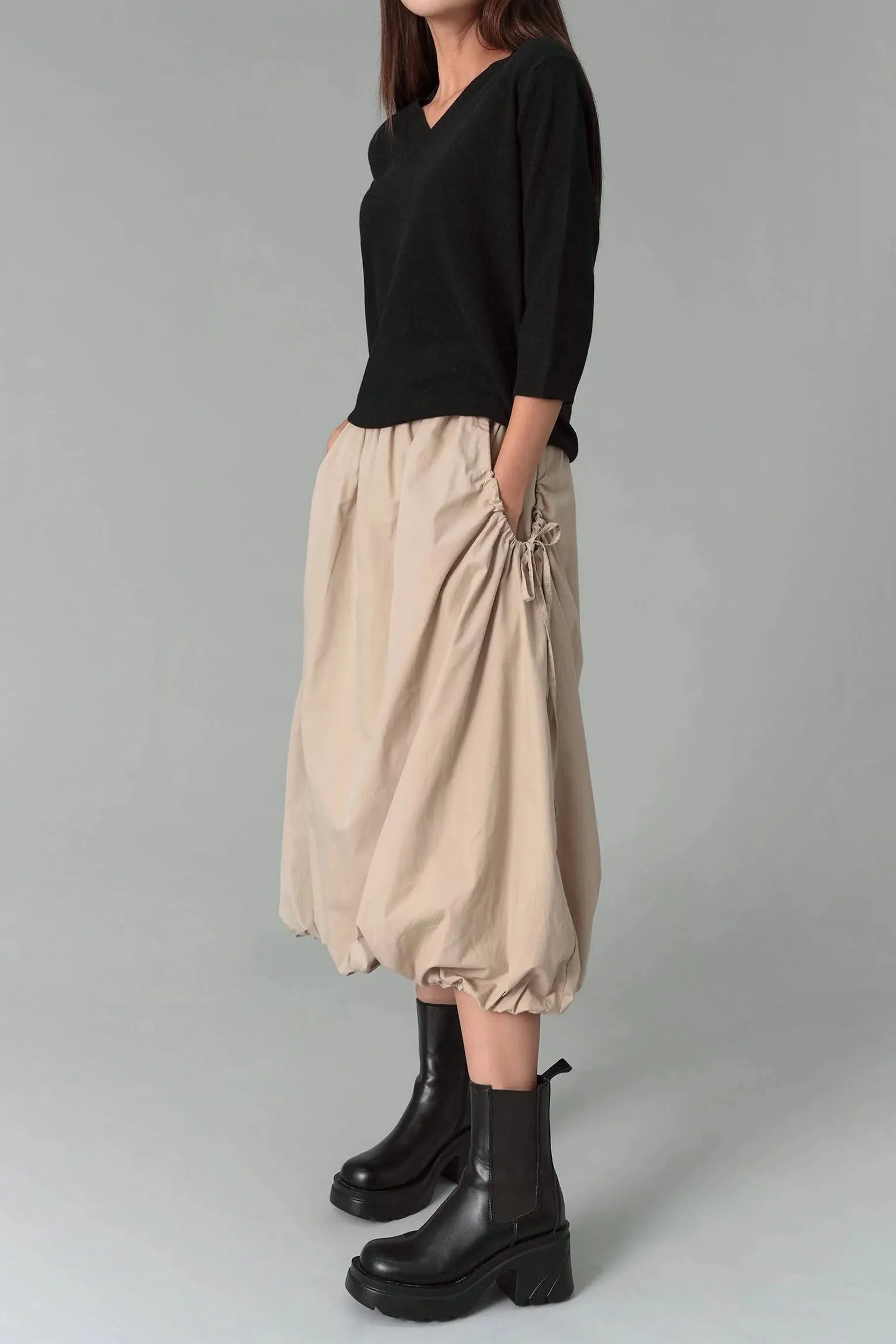 Harley Midi Skirt, Beige