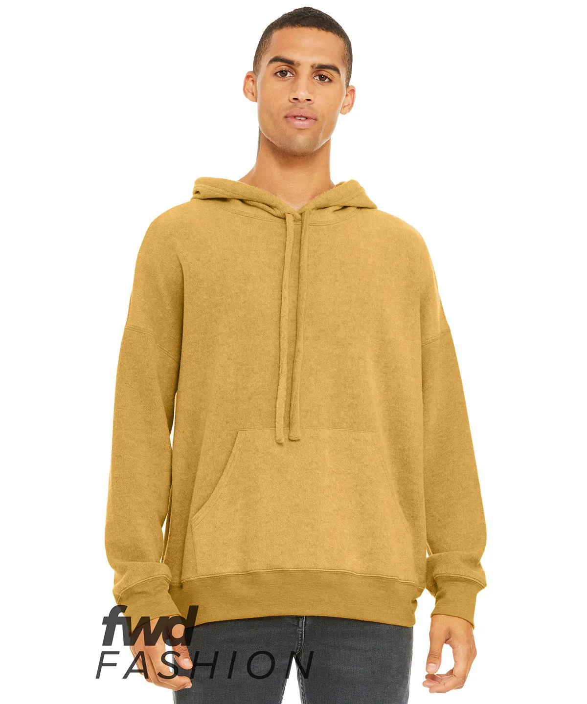 Heather Mustard - Unisex sueded fleece pullover hoodie