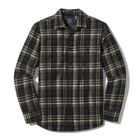 Herringbone Heritage Flannel - Black Cream